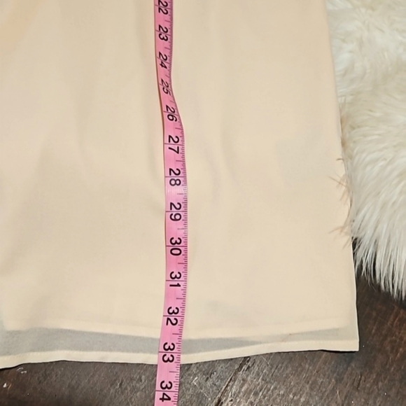 Bebe | Cream Sequined Special Occasion Dress - Picture 6 of 9